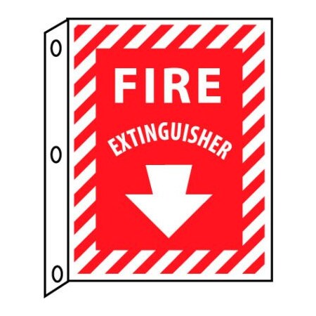 National Marker Co Fire Flange Sign - Fire Extinguisher FXFMA
